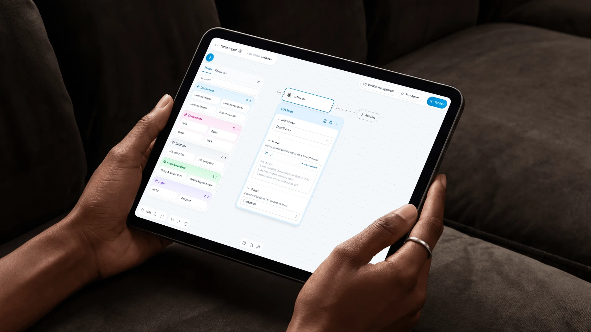 Enterprise AI agent builder platform