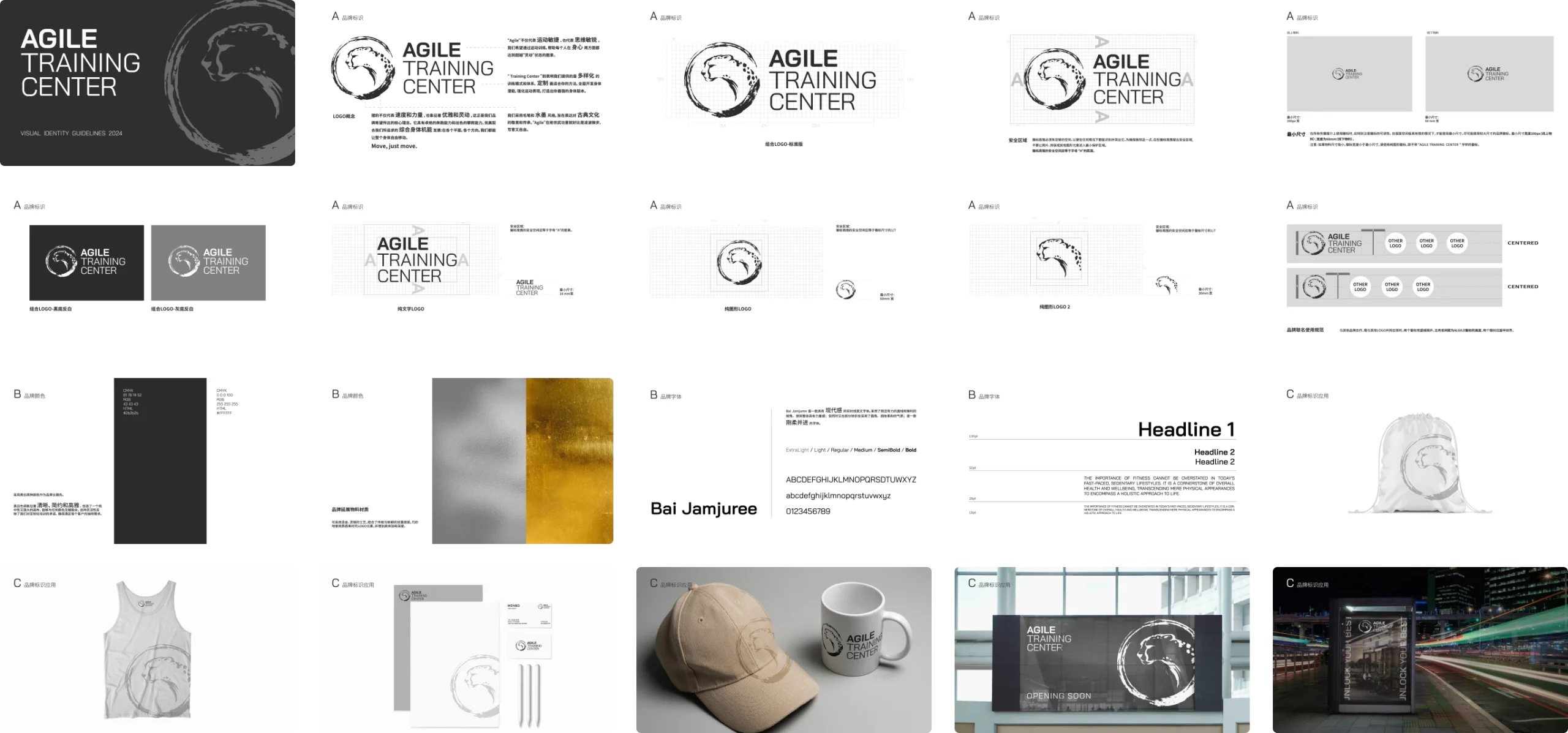 Agile visual identity guidelines book