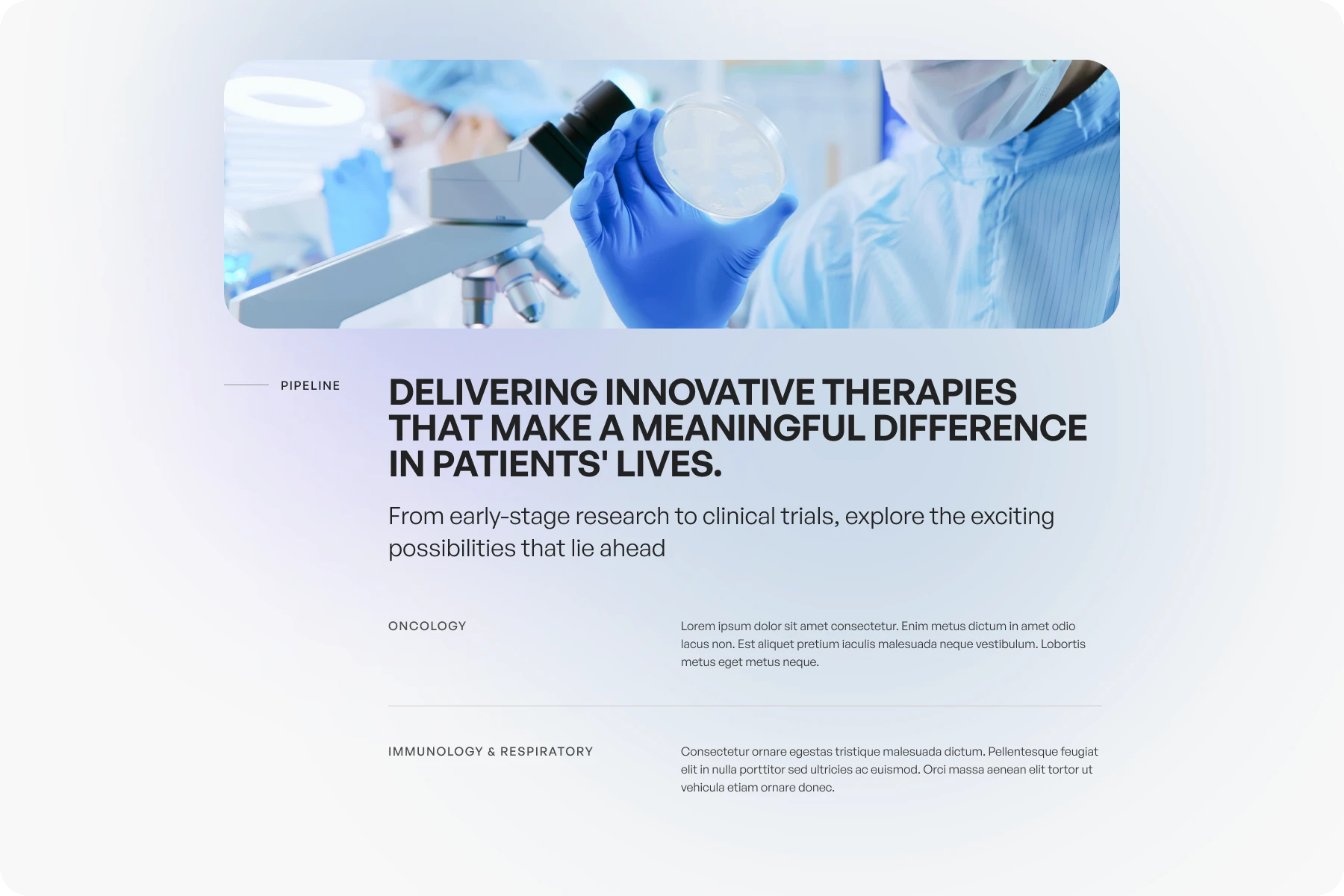 Biotech website style exploration 3
