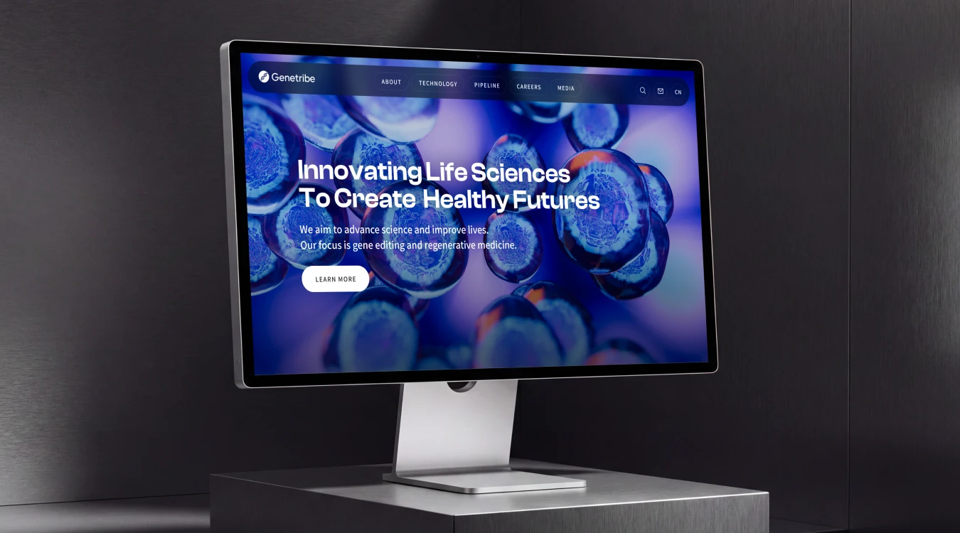 Biotech website design