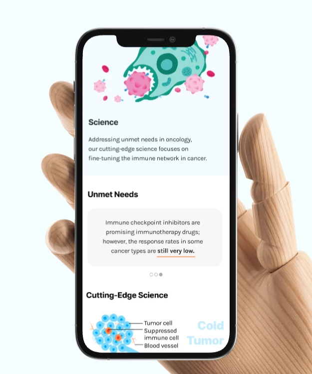 I-Mab responsive website interface